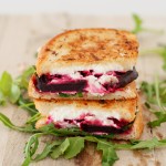 Arugula, Beet Grilled Goat Cheese