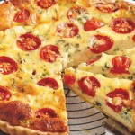 Tomato, Olive, and Rosemary Quiche