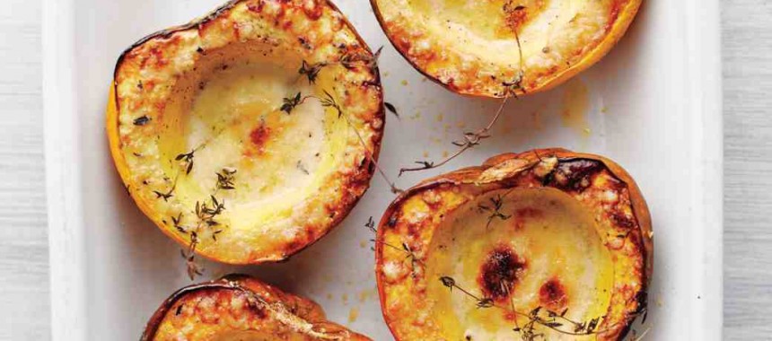 Creamy Baked Acorn Squash